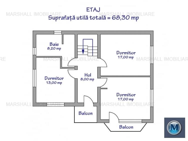 Vila cu 5 camere de vanzare in Paulesti, 136 mp #14046 - 15