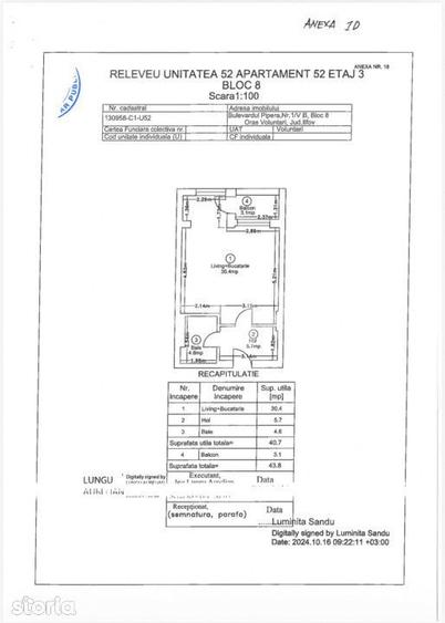 Studio nou Ivory Residence Pipera - Complet mobilat si utilat - 6