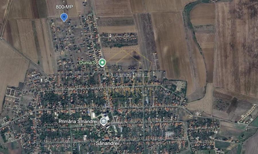 Teren intravilan 800 mp | Sanandrei