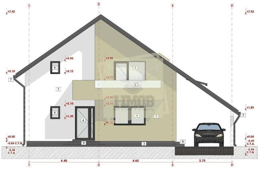 Casa cu 5 camere 3 bai si 504 mp teren in zona Selimbar - 7