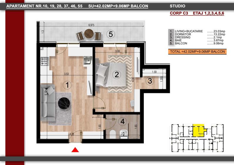 Apartament 2 camere - Metrou Berceni - Gata de mutare - Direct dezvoltator - 1