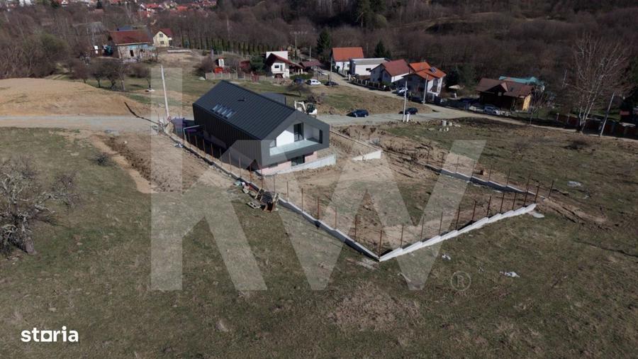 Casa moderna cu panorama Fagaras si Cisnadioara, curte mare, premium l - 1