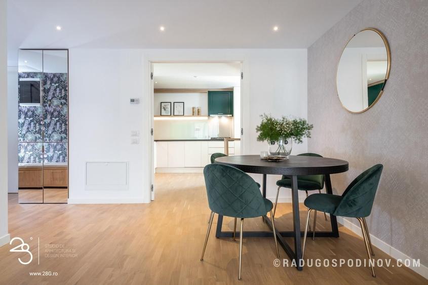 Apartament cu 3 camere decomandat, mobilat în Herăstrău
