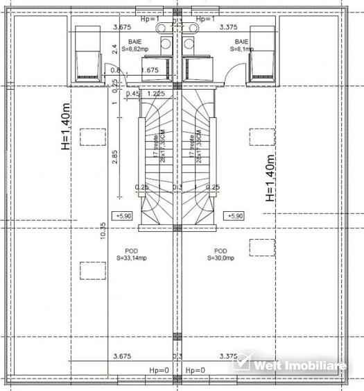 Duplex 245 mp, D+P+E+M, zona linistita de case, panorama deosebita ! - 4