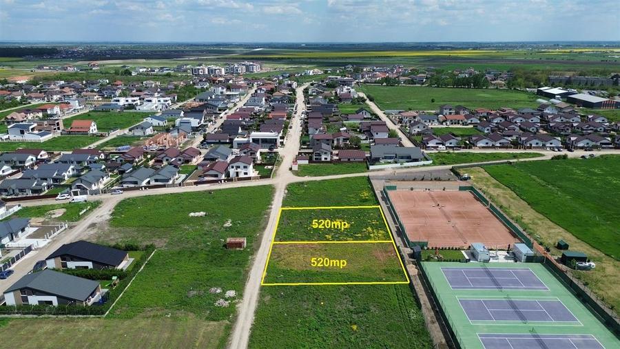 Teren intravilan de vanzare in Livada 1.039mp langa terenul de Tenis - 1