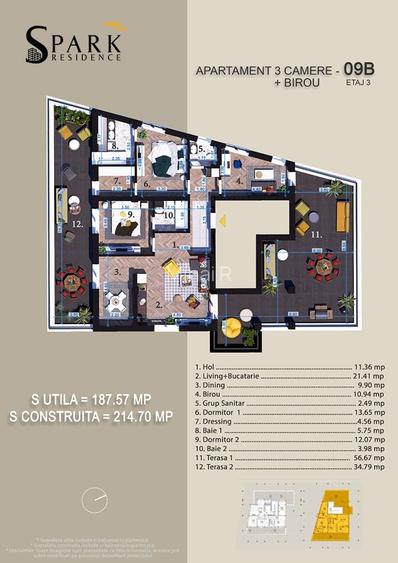 Apartament 4 camere - S Park Titan- Bloc nou langa parc Apartament 4 camere - S Park Titan- Bloc nou langa parc