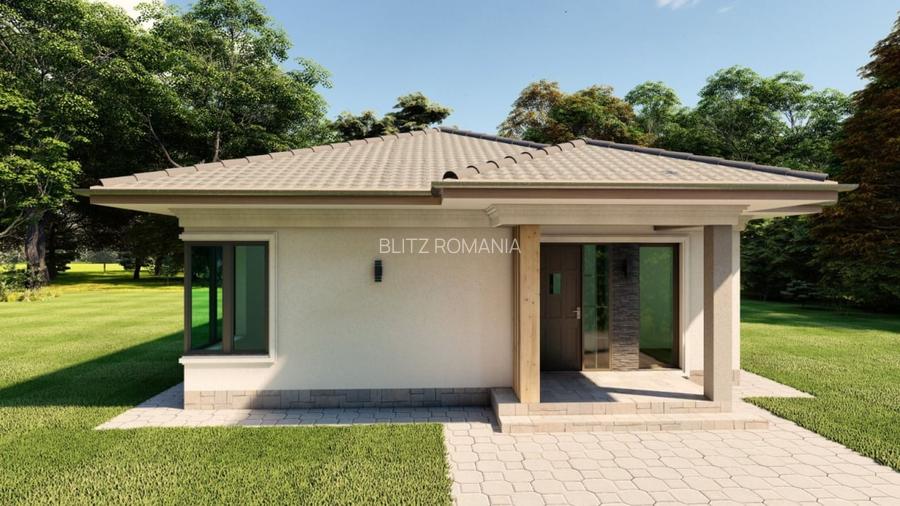 Casa noua, parter – 100 mp utili | finisata la cheie | teren cu curte amenajata