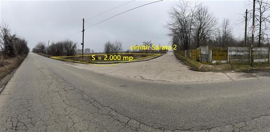 TEREN INTRAVILAN DE VÂNZARE – 2.000 MP | DUBLĂ DESCHIDERE | FĂR&# - 1