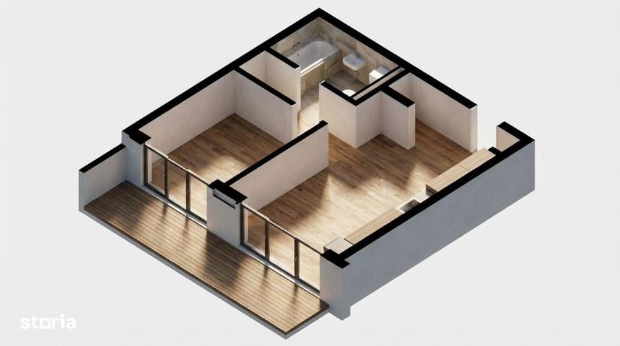 OPORTUNITATE! Ansamblu NZEB! 2 Camere si terasa, Dambul-Rotund - 3