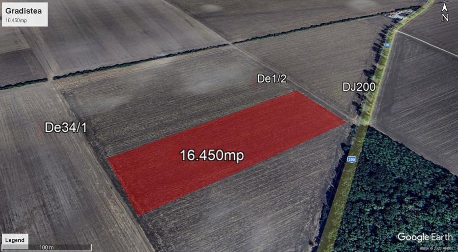 Teren 16.450mp extravilan la asfalt DJ200 Gradistea Ilfov - 4