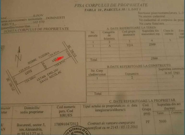Domnesti If 2500 mp intravilan str Merisorului - 3