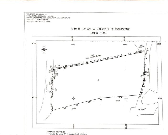 De vanzare 3159 mp TEREN INTRAVILAN Vatra Sat, oras Comarnic 40Euro/mp - 3