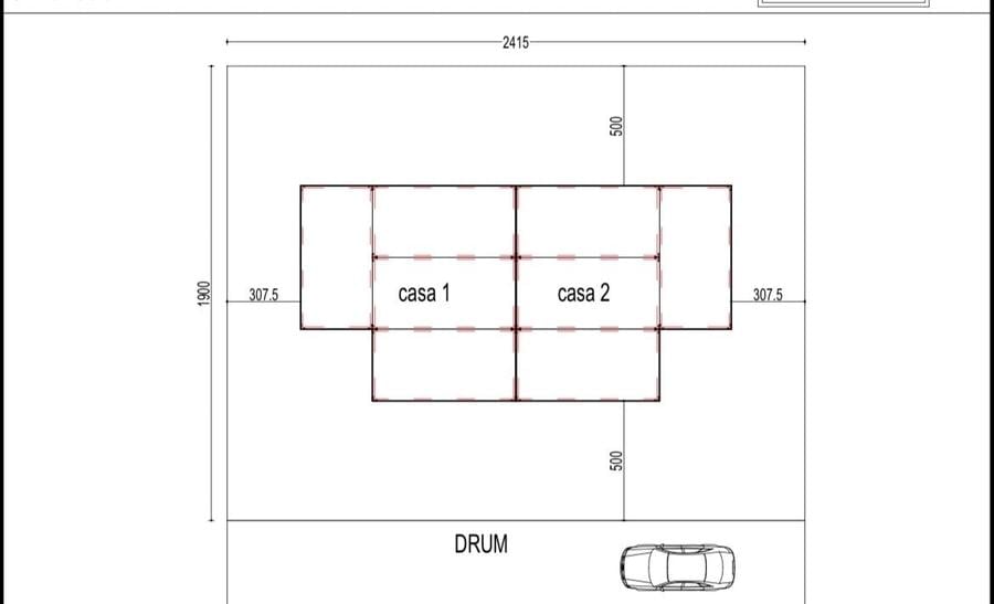 Oportunitate dezvoltare | Teren Tunari | proiect duplex - 2