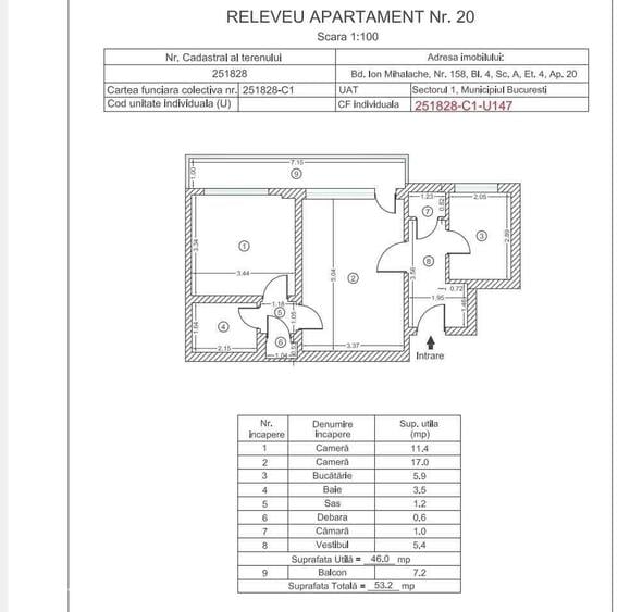 Propietar vandApartament 2 camere Ion Mihalache , 1 Mai - 9