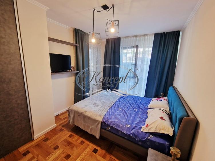 Apartament cu 2 camere semidecomandat, mobilat în Bună Ziua