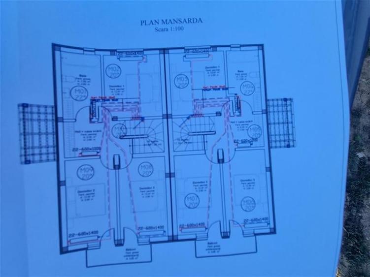 De vanzare case tip dupex, 2 nivele, 120 mp, 4 camere, 2 bai cu 3 arii, Sangeorg - 2