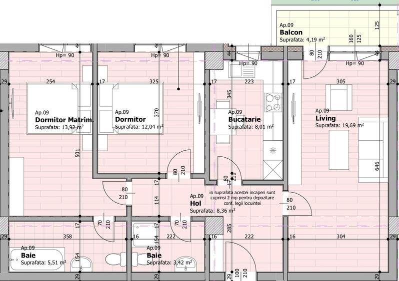 Galata! Apartament 3 camere, decomandat, 2 bai, Kaufland, statie autobuz TVA 21% - 1