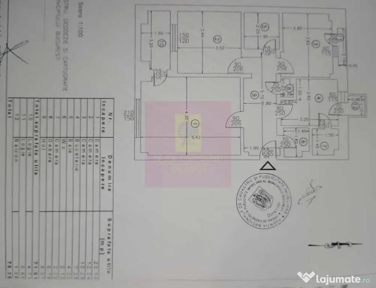 Apartament cu 3 camere decomandat în Octavian Goga