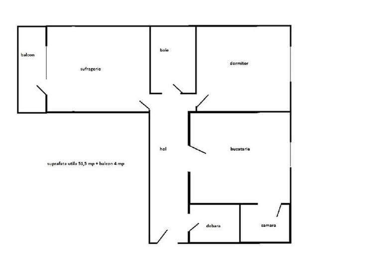 Apartament cu 2 camere decomandat, mobilat în Tudor Vladimirescu