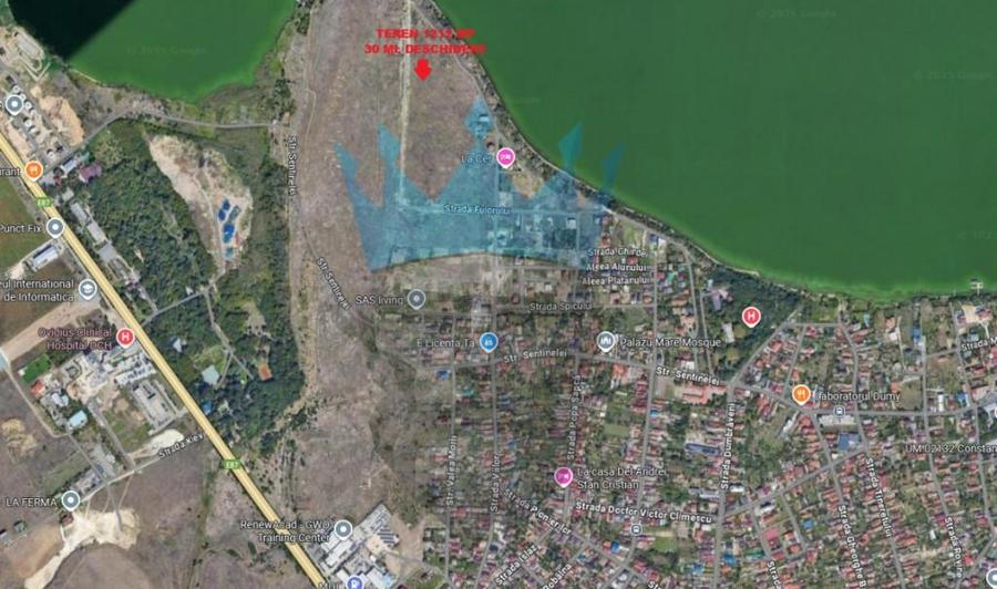 Teren Intravilan 1212mp in Palazu Mare, zona peninsulara lac - 1