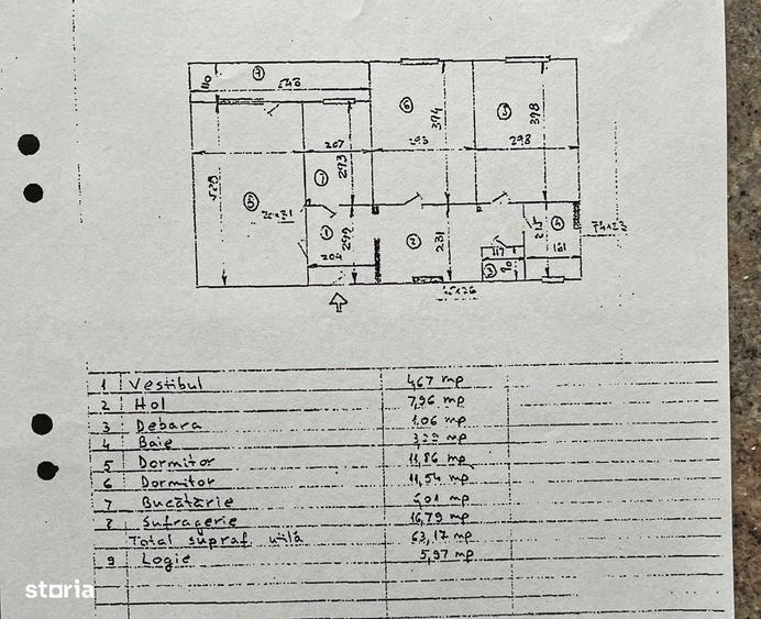 Apartament 3 camere de vanzare Pajura - 9