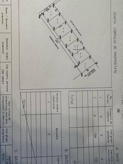 Teren intravilan in Crevedia, 3 loturi 650mp, 27000euro/lot, deschidere 20m - 7