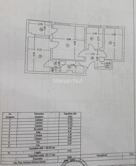 Apartament 3 cam, bloc reabilitat termic, poziție excelentă Apartament 3 cam, bloc reabilitat termic, poziție excelentă