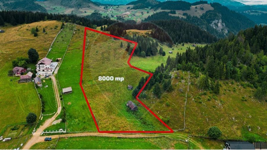 Teren de 7830mp de vanzare in Fundata! Comision 0% - 8