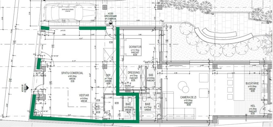 Spatiu comercial cu vitrina, 60 mp, finisat, zona Podului IRA - 4