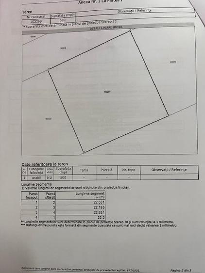 VAND TEREN INTRAVILAN 500 MP SANPETRU, STR IASOMIEI FN - 3