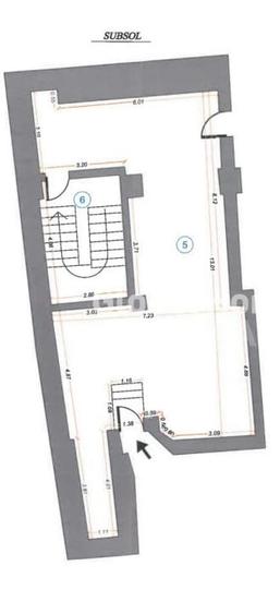 Calea Victoriei | Spatiu Comercial 268 MP | P+S | Vitrina 7 ML - 6