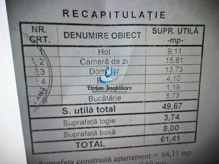 Apartament cu 2 camere decomandat în Est