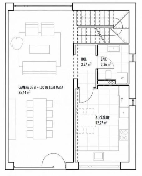Duplex cu 4 camere cu Canalizare în Bună Ziua