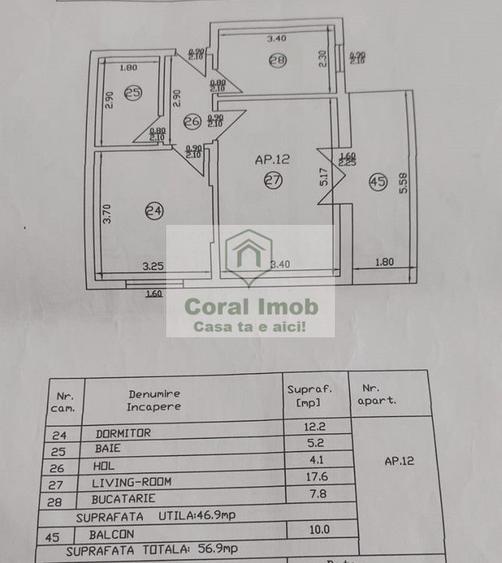 Vanzare Apartament 2 camere decomandate parcare, boxa ,Dobroesti - 9