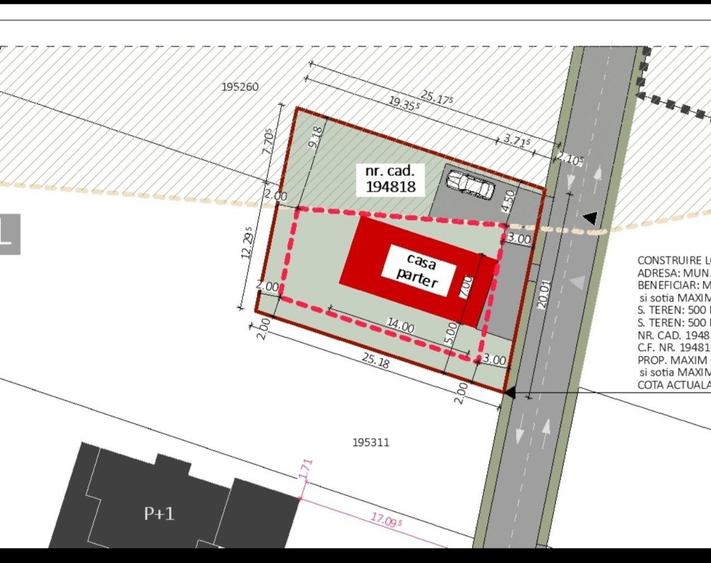 Teren de casa 500mp in Oradea, str. Facliei - 1
