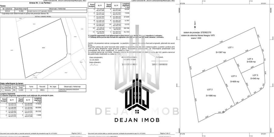 Teren intravilan | 5.260 MP | Reci - 4