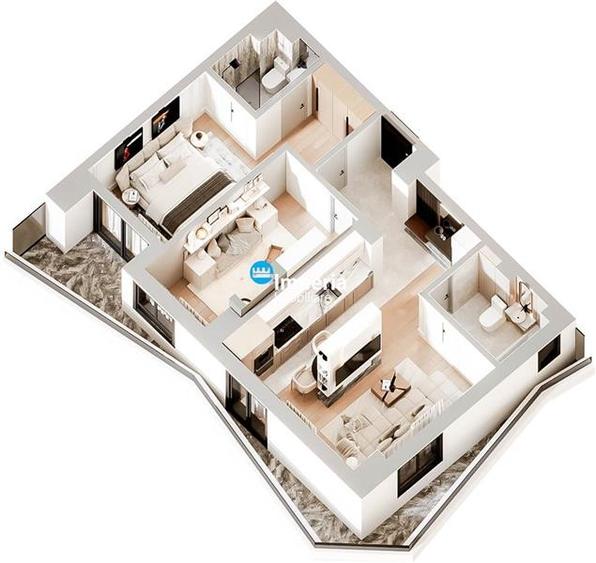 Proiect nou! ap. 3 Cam D, 2 bai - Dacia - 5