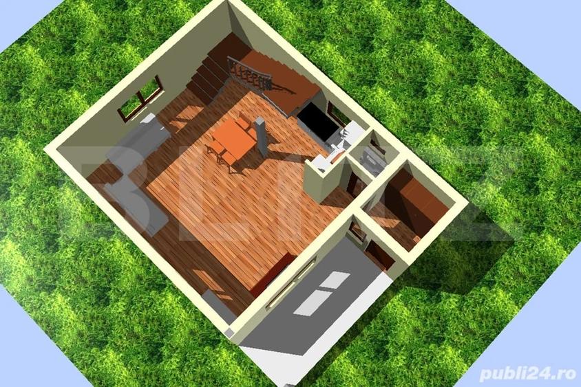 Cabană din lemn masiv, 100 mp utili, teren 3000 mp, Someșu Rece - 7