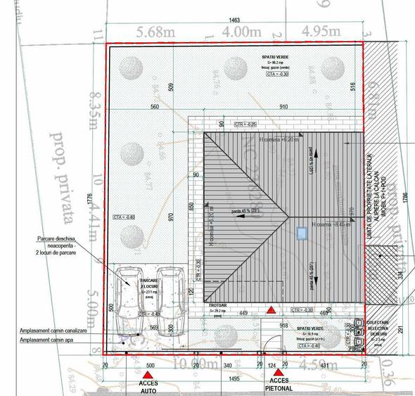 Teren Andronache, Sector 2, 263MP, Pipera, ACC, Fundatie Constructie Casa - 1