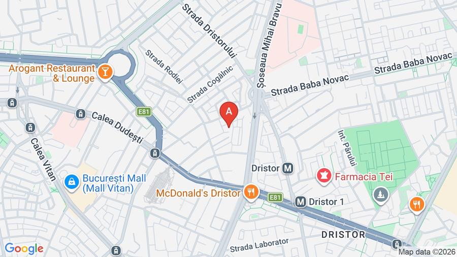 Garsonieră decomandată, mobilată în Dristor