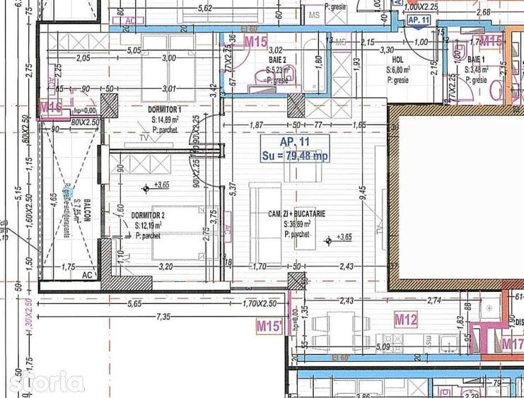 Apartament cu 3 camere în Circumvalațiunii