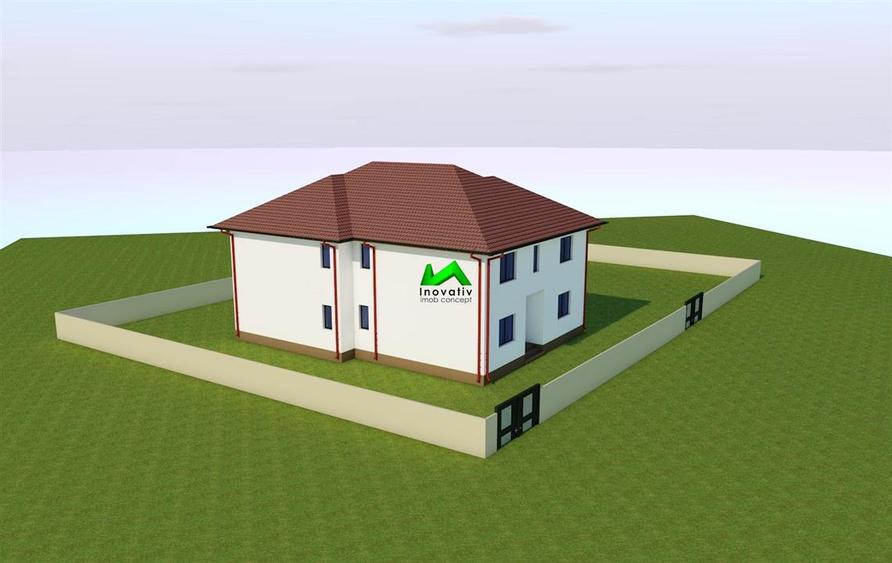 Duplex cu 4 camere cu Teren 420 Mp în Șelimbăr