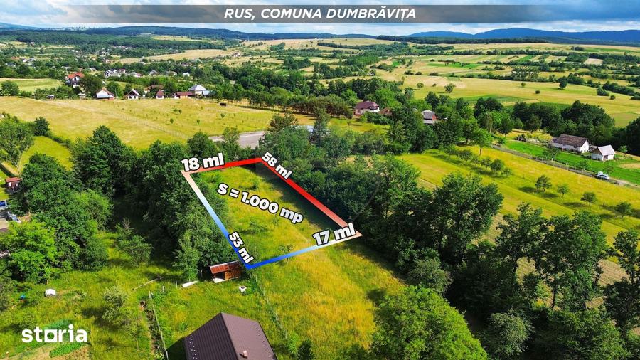 Teren de 1000 mp, în Dumbrăvița