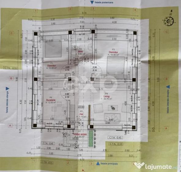 Casă cu 3 camere cu Teren 2857 Mp în Buzoești