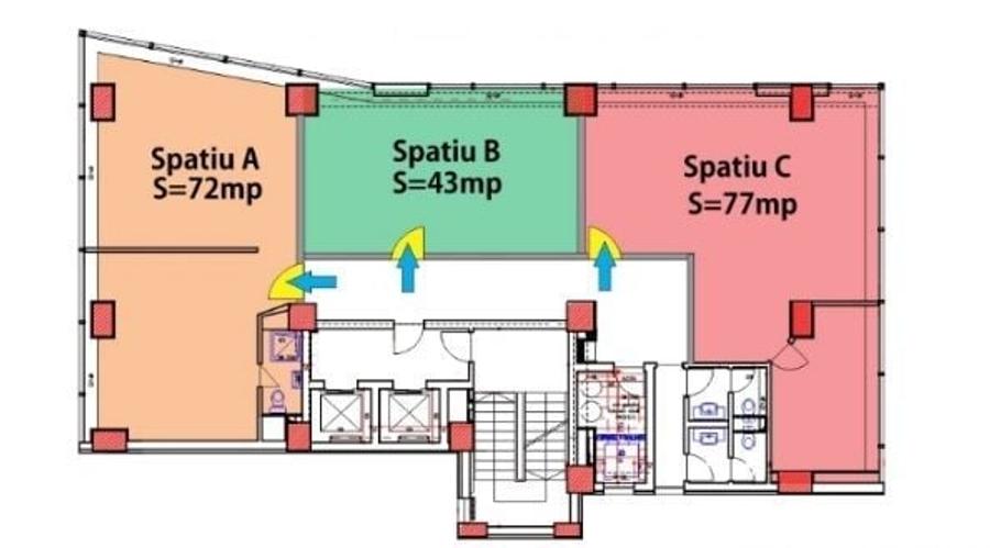 Birou, de 125 mp, în Iancului
