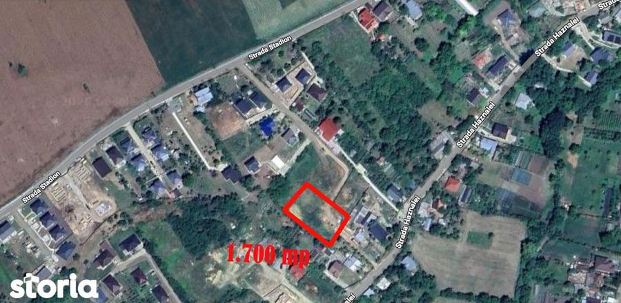 TEREN intravilan 1.700 mp Balciu - zona Bazei Sportive Miroslava - 1
