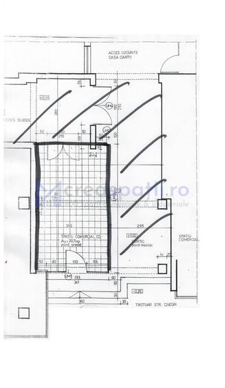 Spatiu comercial vitrat centru Iasi, Casa Cartii, 21mp - 8