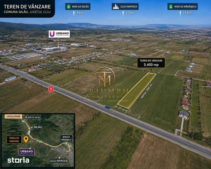 Teren Premium I 5.400 mp I in apropierea Urbano Shopping & Living, Gil - 6