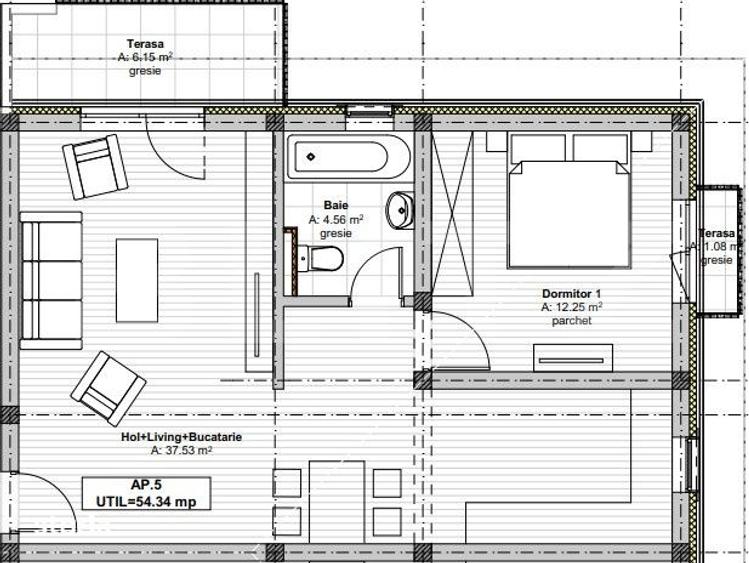 Spatiu Dublu: Apartament + Pod + 4 Locuri de Parcare, Giarmata VII - 1