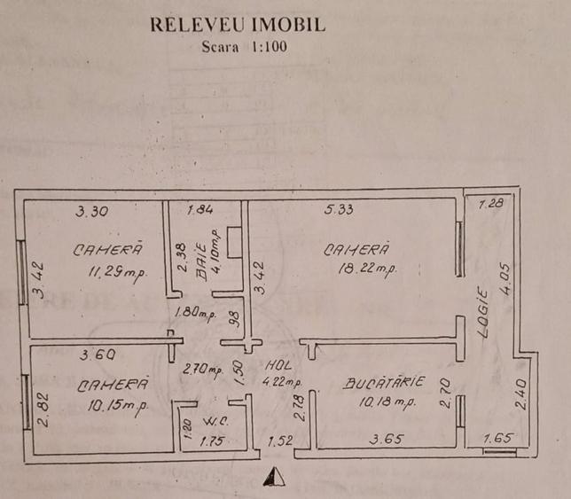 Vând apartament 3 camere, decomandat, in Iasi, Galata 1 (str.Vamasoaia) - 15